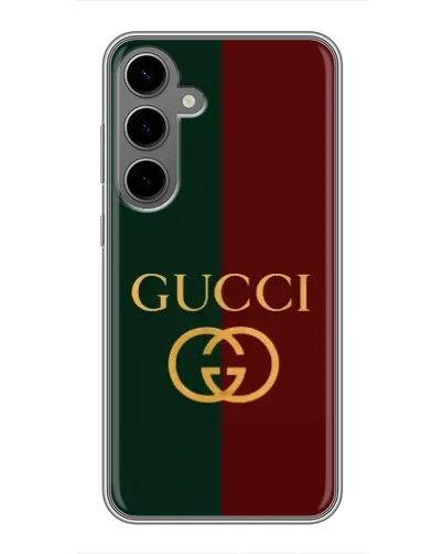Чехол для Samsung Galaxy S24 Plus с картинкой «Gucci — темно-зеленый градиент» Чехол для Samsung Galaxy S24 Plus с картинкой «Gucci — темно-зеленый градиент»