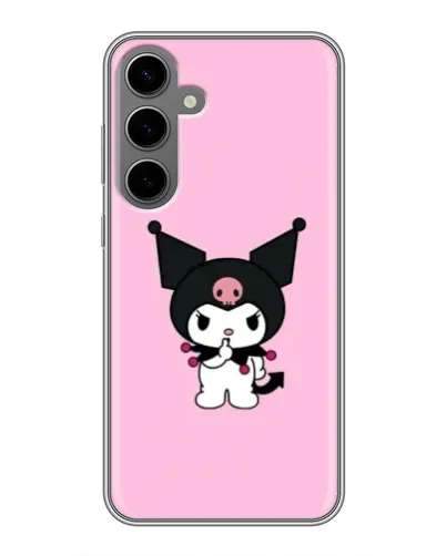 Чехол для Samsung Galaxy S24 Plus с картинкой «Kuromi — розовая нежность» Чехол для Samsung Galaxy S24 Plus с картинкой «Kuromi — розовая нежность»