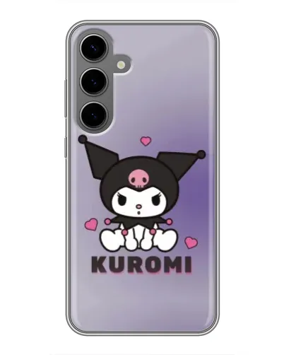 Чехол для Samsung Galaxy S24 Plus с картинкой «Kuromi — фиолетовый арт» Чехол для Samsung Galaxy S24 Plus с картинкой «Kuromi — фиолетовый арт»