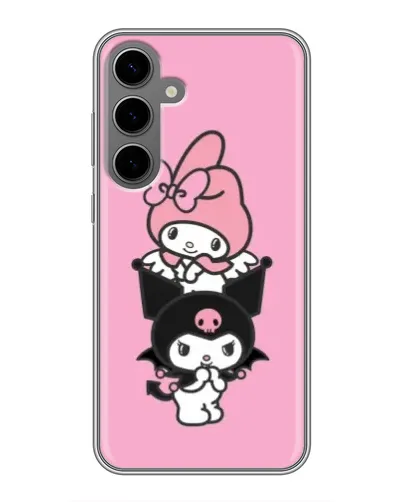 Чехол для Samsung Galaxy S24 Plus с картинкой «My Melody и Kuromi» Чехол для Samsung Galaxy S24 Plus с картинкой «My Melody и Kuromi»