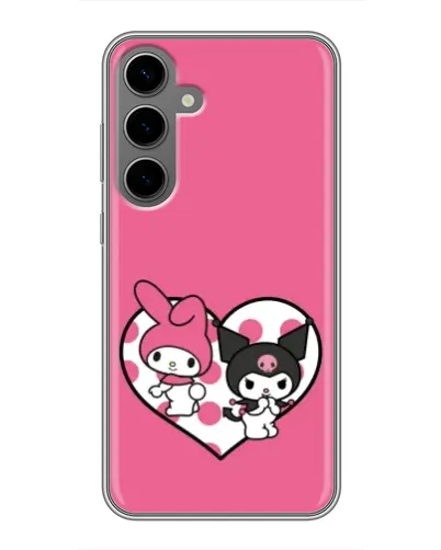 Чехол для Samsung Galaxy S24 Plus с картинкой «Kuromi и My Melody» Чехол для Samsung Galaxy S24 Plus с картинкой «Kuromi и My Melody»