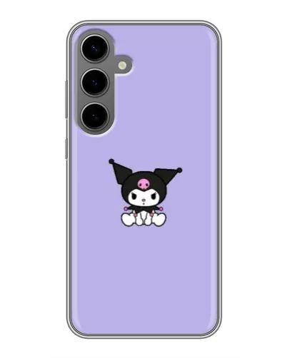 Чехол для Samsung Galaxy S24 Plus с картинкой «Kuromi — фиолетовый минимализм» Чехол для Samsung Galaxy S24 Plus с картинкой «Kuromi — фиолетовый минимализм»