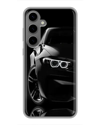 Чехол для Samsung Galaxy S24 Plus с картинкой «Черная BMW — профиль» Чехол для Samsung Galaxy S24 Plus с картинкой «Черная BMW — профиль»