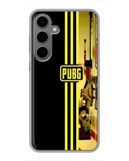 Чехол для Samsung Galaxy S24 Plus с картинкой «PUBG — камуфляжный шлем»