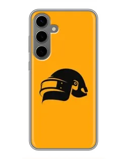 Чехол для Samsung Galaxy S24 Plus с картинкой «PUBG — золотой шлем»