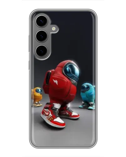 Чехол для Samsung Galaxy S24 Plus с картинкой «Among Us — 3D стиль»