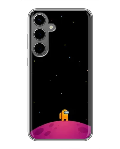 Чехол для Samsung Galaxy S24 Plus с картинкой «Одинокий герой на планете»