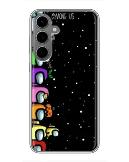 Чехол для Samsung Galaxy S24 Plus с картинкой «Команда Among Us»
