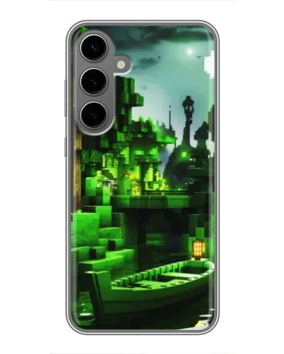 Чехол для Samsung Galaxy S24 Plus с картинкой «Minecraft лесной пейзаж» Чехол для Samsung Galaxy S24 Plus с картинкой «Minecraft лесной пейзаж»