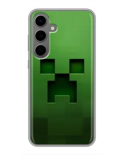 Чехол для Samsung Galaxy S24 Plus с картинкой «Крипер микро-дизайн»