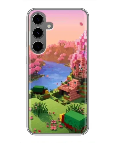 Чехол для Samsung Galaxy S24 Plus с картинкой «Розовое дерево Minecraft» Чехол для Samsung Galaxy S24 Plus с картинкой «Розовое дерево Minecraft»