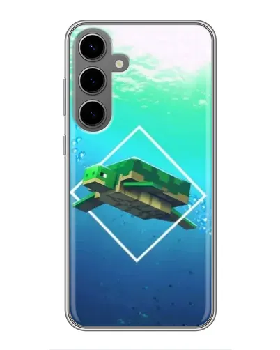 Чехол для Samsung Galaxy S24 Plus с картинкой «Черепаха Minecraft» Чехол для Samsung Galaxy S24 Plus с картинкой «Черепаха Minecraft»