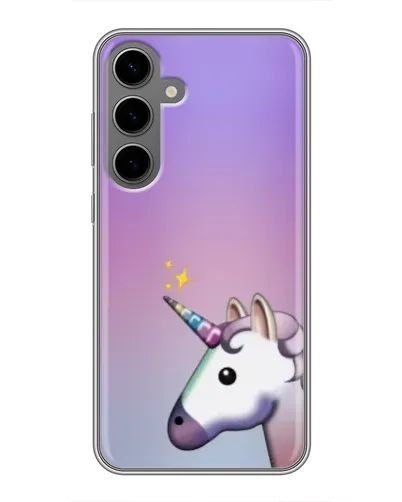 Чехол для Samsung Galaxy S24 Plus с картинкой «Единорог градиент» Чехол для Samsung Galaxy S24 Plus с картинкой «Единорог градиент»