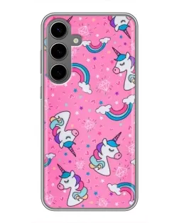 Чохол для Samsung Galaxy S24 Plus з картинкою «Unicorn паттерн рожевий» Чохол для Samsung Galaxy S24 Plus з картинкою «Unicorn паттерн рожевий»