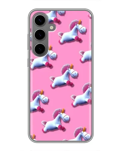 Чехол для Samsung Galaxy S24 Plus с картинкой «Единороги на розовом» Чехол для Samsung Galaxy S24 Plus с картинкой «Единороги на розовом»