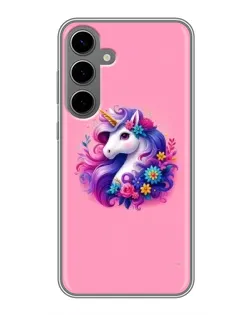 Чехол для Samsung Galaxy S24 Plus с картинкой «Сказочный единорог»