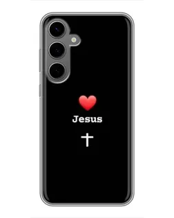 Чохол для Samsung Galaxy S24 Plus з картинкою «Серце - Jesus» Чохол для Samsung Galaxy S24 Plus з картинкою «Серце - Jesus»