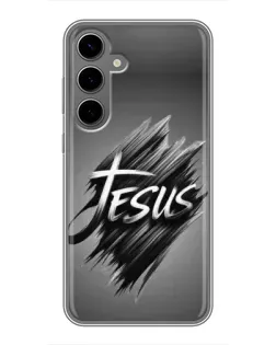 Чехол для Samsung Galaxy S24 Plus с картинкой «Надпись Jesus Graffiti»