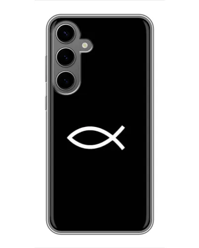 Чехол для Samsung Galaxy S24 Plus с картинкой «Символ рыбы Jesus» Чехол для Samsung Galaxy S24 Plus с картинкой «Символ рыбы Jesus»