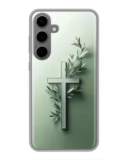 Чехол для Samsung Galaxy S24 Plus с картинкой «Оливковая ветвь» Чехол для Samsung Galaxy S24 Plus с картинкой «Оливковая ветвь»