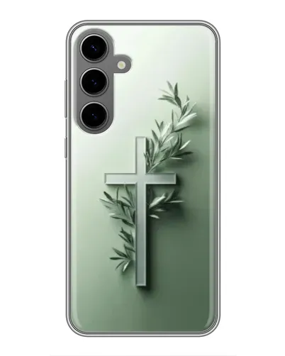 Чехол для Samsung Galaxy S24 Plus с картинкой «Оливковая ветвь» Чехол для Samsung Galaxy S24 Plus с картинкой «Оливковая ветвь»