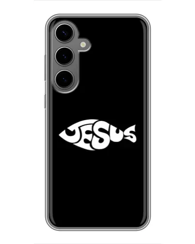 Чехол для Samsung Galaxy S24 Plus с картинкой «Рыба Jesus» Чехол для Samsung Galaxy S24 Plus с картинкой «Рыба Jesus»