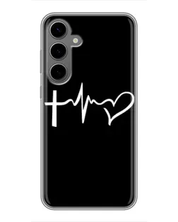 Чехол для Samsung Galaxy S24 Plus с картинкой «Пульс веры» Чехол для Samsung Galaxy S24 Plus с картинкой «Пульс веры»