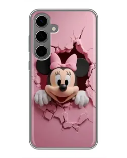 Чехол для Samsung Galaxy S24 Plus с картинкой «Минни сквозь стену»
