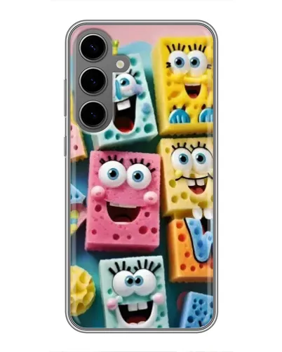 Чехол для Samsung Galaxy S24 Plus с картинкой «Цветные губки»