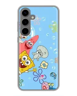 Чехол для Samsung Galaxy S24 Plus с картинкой «Веселые пузырьки»