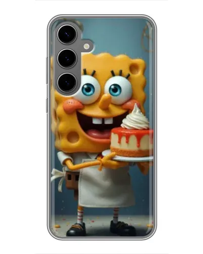 Чехол для Samsung Galaxy S24 Plus с картинкой «Повар Спанч Боб»