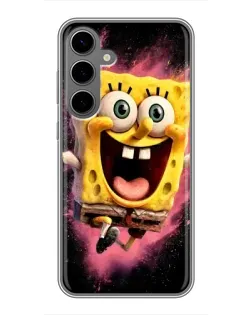 Чехол для Samsung Galaxy S24 Plus с картинкой «Взрывной Спанч Боб»