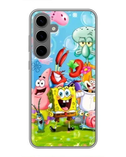Чехол для Samsung Galaxy S24 Plus с картинкой «Губка Боб и друзья» Чехол для Samsung Galaxy S24 Plus с картинкой «Губка Боб и друзья»