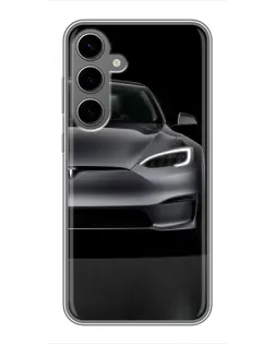 Чехол для Samsung Galaxy S24 Plus с картинкой «Tesla Model S Look» Чехол для Samsung Galaxy S24 Plus с картинкой «Tesla Model S Look»