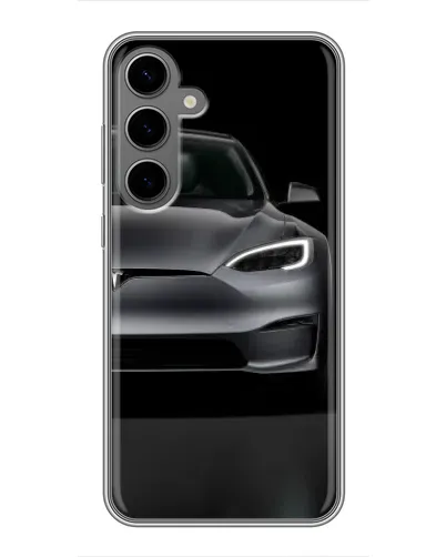 Чехол для Samsung Galaxy S24 Plus с картинкой «Tesla Model S Look» Чехол для Samsung Galaxy S24 Plus с картинкой «Tesla Model S Look»