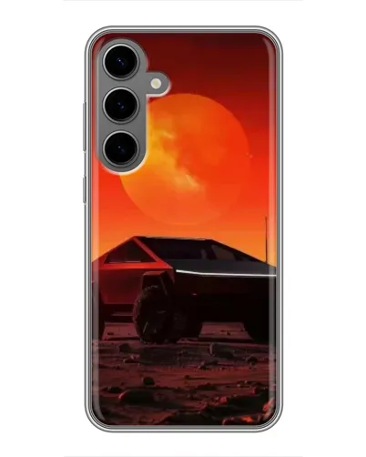 Чехол для Samsung Galaxy S24 Plus с картинкой «Cybertruck на Марсе» Чехол для Samsung Galaxy S24 Plus с картинкой «Cybertruck на Марсе»