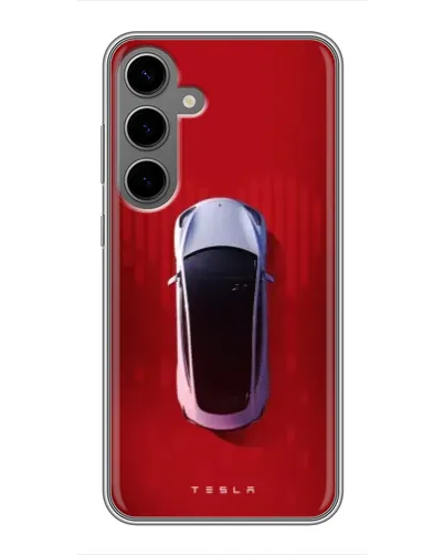 Чехол для Samsung Galaxy S24 Plus с картинкой «Tesla Top View» Чехол для Samsung Galaxy S24 Plus с картинкой «Tesla Top View»