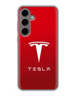 Чехол для Samsung Galaxy S24 Plus с картинкой «Tesla Red Classic» Чехол для Samsung Galaxy S24 Plus с картинкой «Tesla Red Classic»