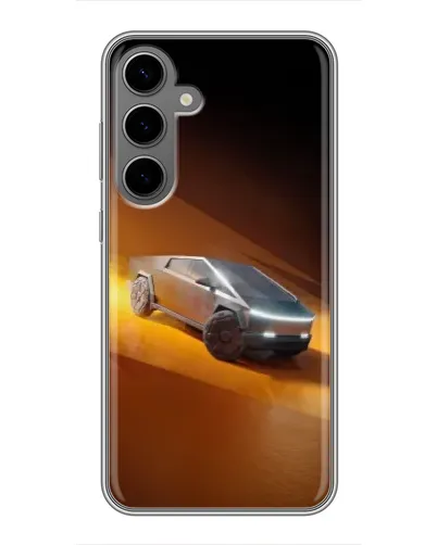 Чехол для Samsung Galaxy S24 Plus с картинкой «Cybertruck в пустыне» Чехол для Samsung Galaxy S24 Plus с картинкой «Cybertruck в пустыне»