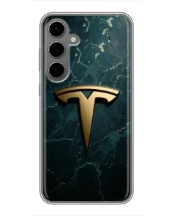 Чехол для Samsung Galaxy S24 Plus с картинкой «Мраморная Tesla Gold» Чехол для Samsung Galaxy S24 Plus с картинкой «Мраморная Tesla Gold»