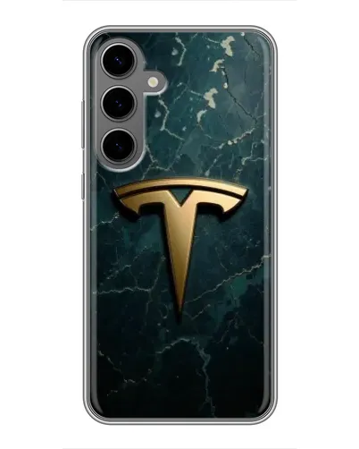 Чехол для Samsung Galaxy S24 Plus с картинкой «Мраморная Tesla Gold» Чехол для Samsung Galaxy S24 Plus с картинкой «Мраморная Tesla Gold»