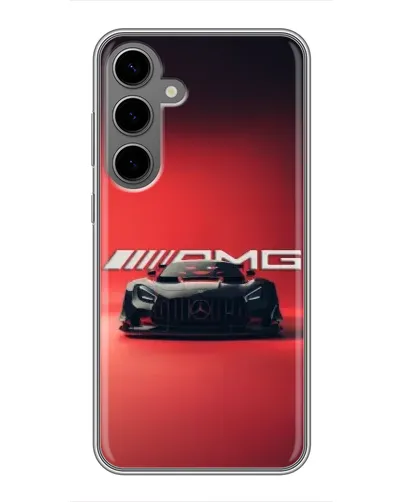 Чехол для Samsung Galaxy S24 Plus с картинкой «Mercedes AMG — красная линия»