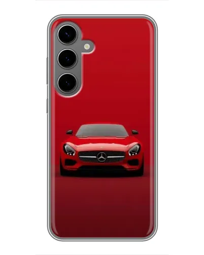 Чехол для Samsung Galaxy S24 Plus с картинкой «Красный Mercedes AMG»