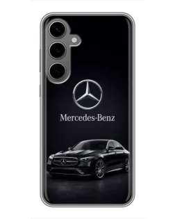 Чехол для Samsung Galaxy S24 Plus с картинкой «Mercedes — решетка радиатора»