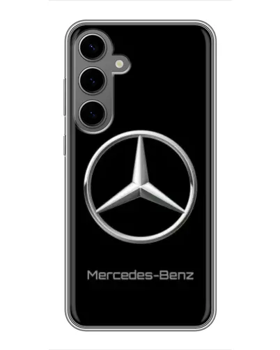 Чехол для Samsung Galaxy S24 Plus с картинкой «Mercedes Silver Logo»