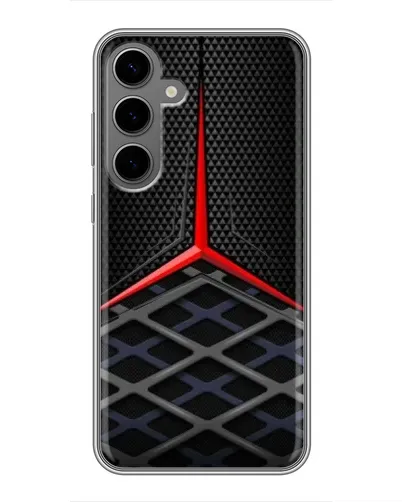 Чехол для Samsung Galaxy S24 Plus с картинкой «Mercedes Carbon Grid»