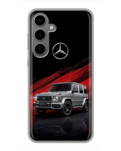 Чехол для Samsung Galaxy S24 Plus с картинкой «Mercedes G-Class красный»