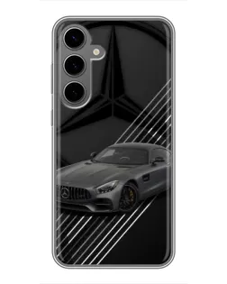 Чехол для Samsung Galaxy S24 Plus с картинкой «Mercedes AMG — графика»