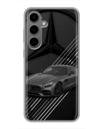 Чехол для Samsung Galaxy S24 Plus с картинкой «Mercedes AMG — графика»