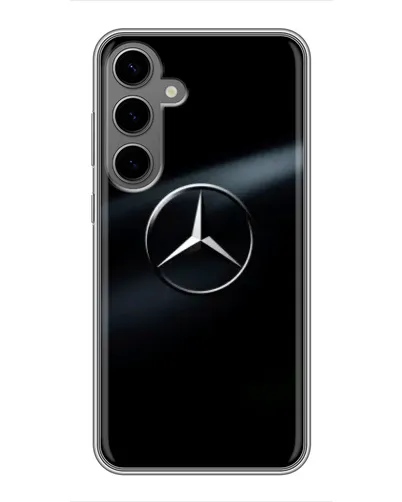 Чехол для Samsung Galaxy S24 Plus с картинкой «Mercedes на металле» Чехол для Samsung Galaxy S24 Plus с картинкой «Mercedes на металле»